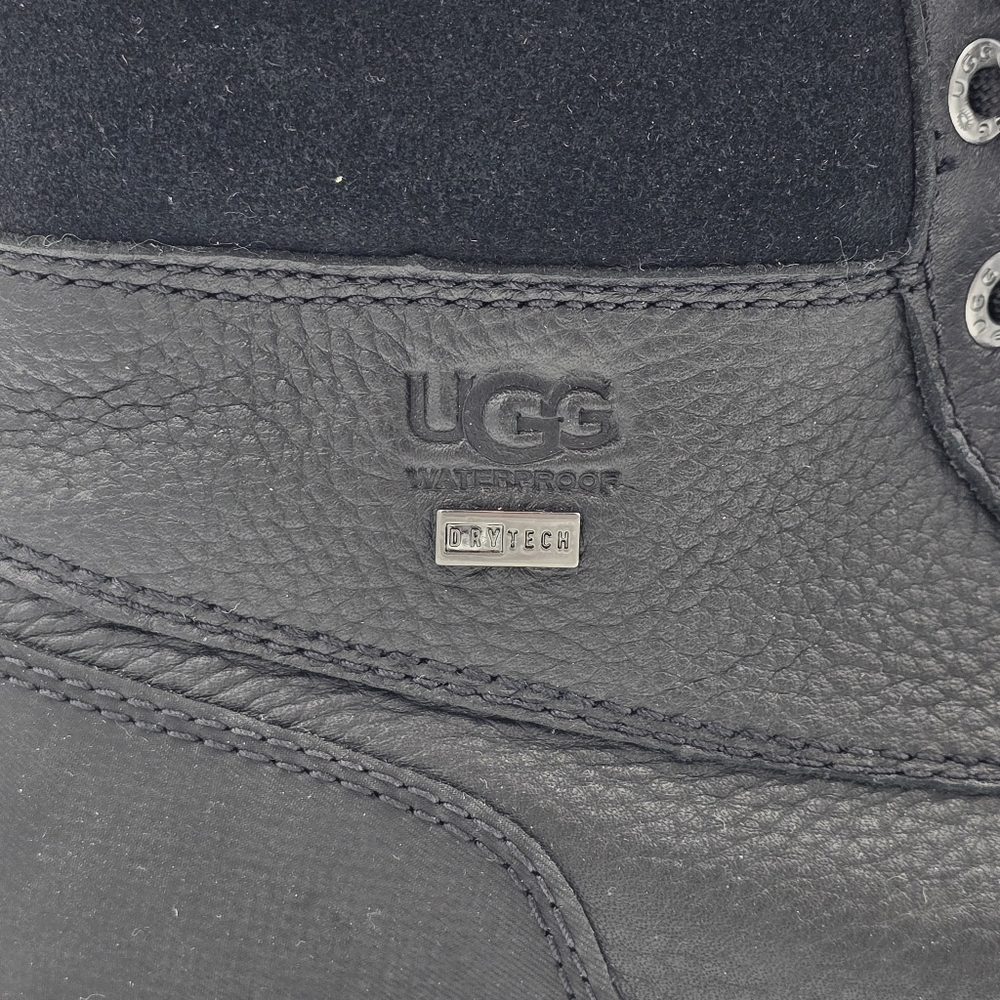 NWOT UGG Adirondack III Winter Waterproof Leather Snow Boots, Black, Women's 8.5 - Picture 2 of 16